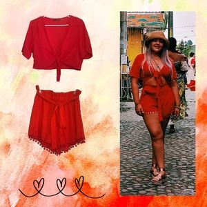 Red 2 Piece Set